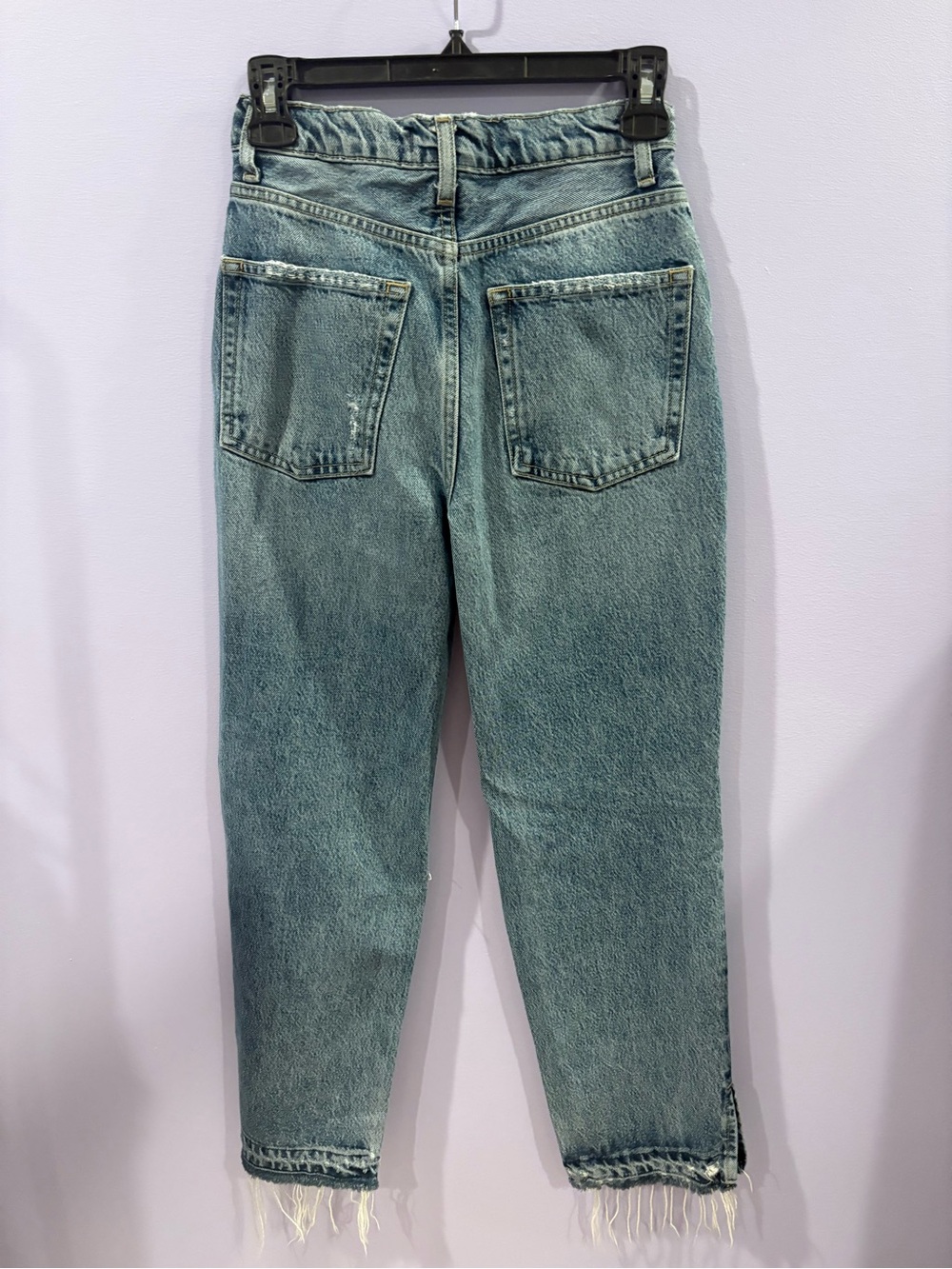 We The Free Light Blue Distressed Straight-Leg Jeans - Women's - Picture 4 of 4